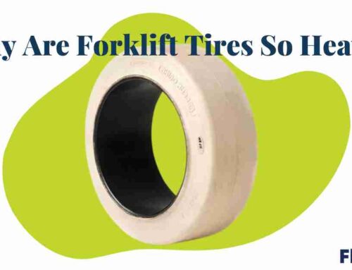 Why are forklift tires so heavy?