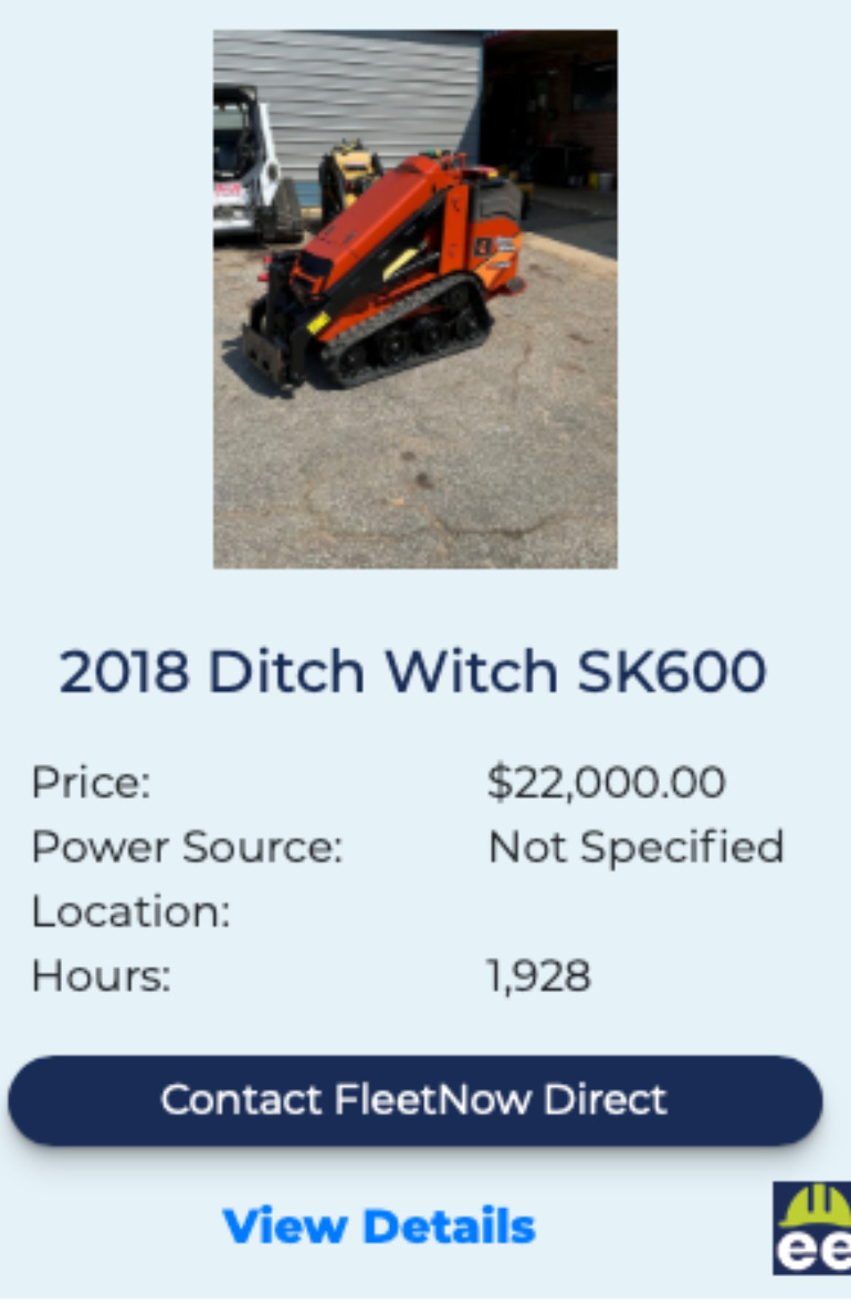 FleetNow Ditch Witch