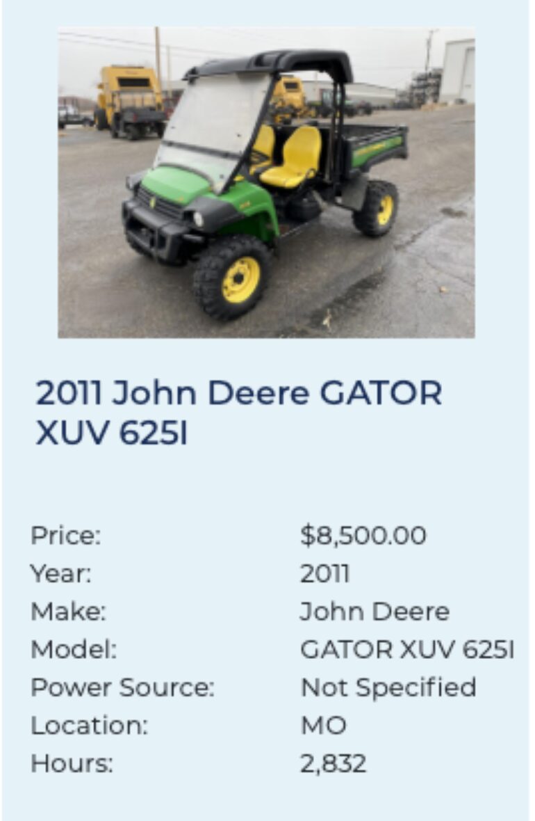 John Deere Gator FleetNow 1