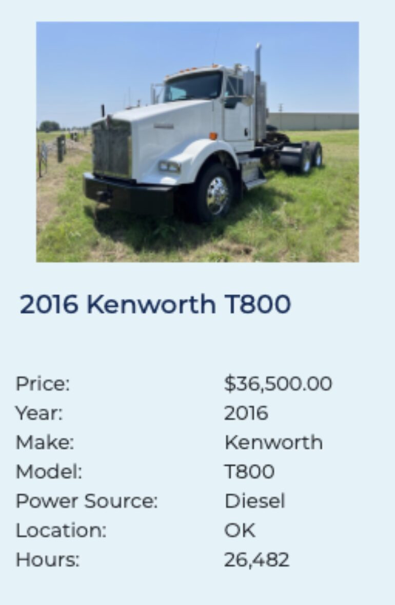 Kenworth T800 FleetNow 3