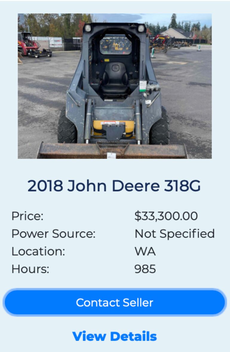 John Deere 318G fleetnow listing 2