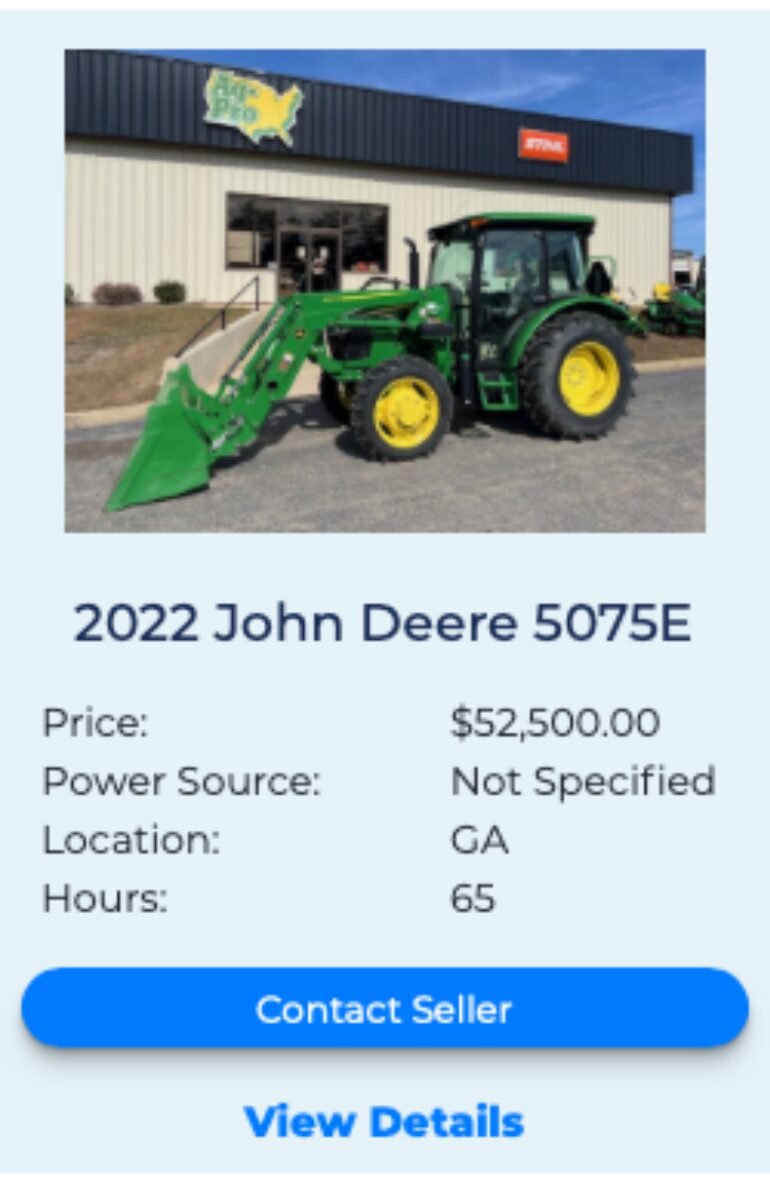 John Deere 5075E fleetnow listing 2