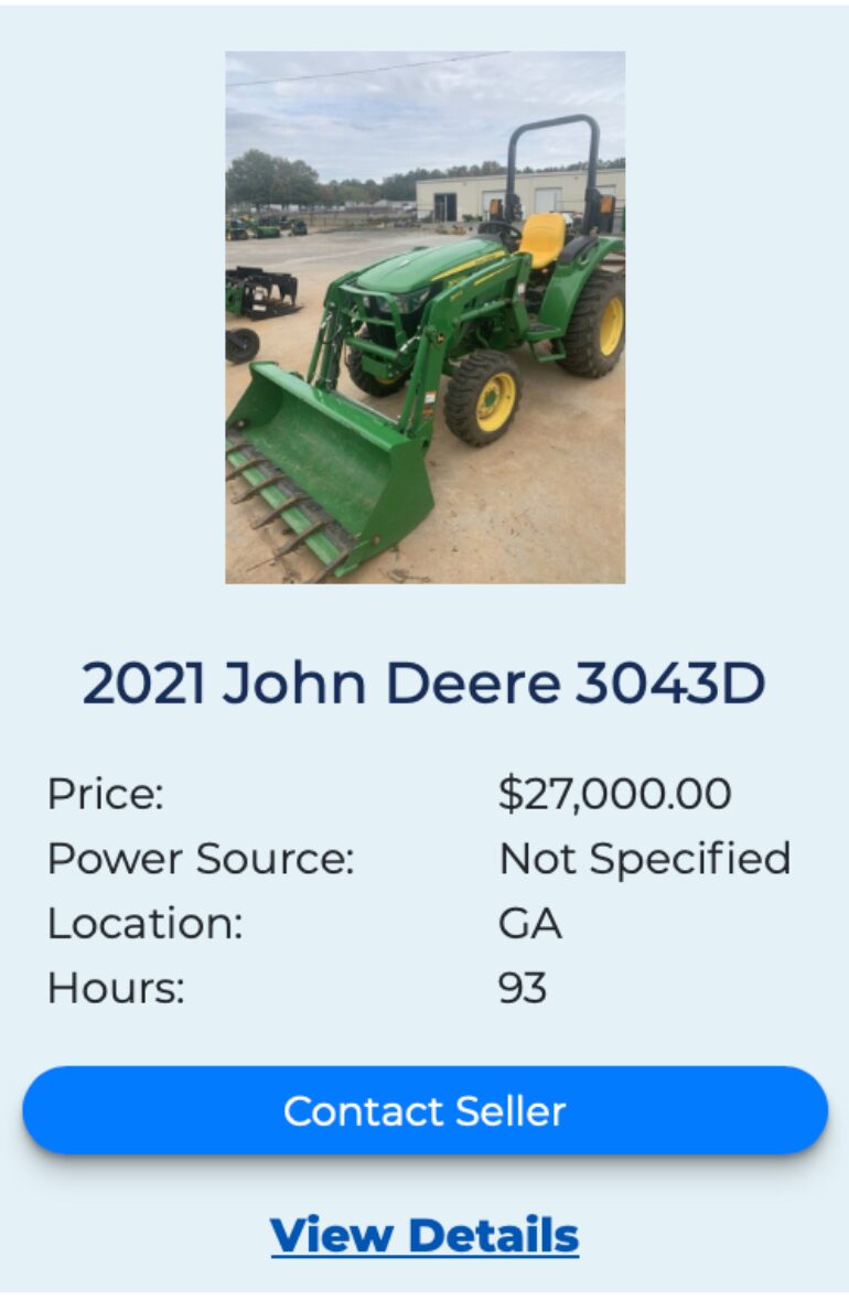 John Deere 3043D FleetNow listing 4