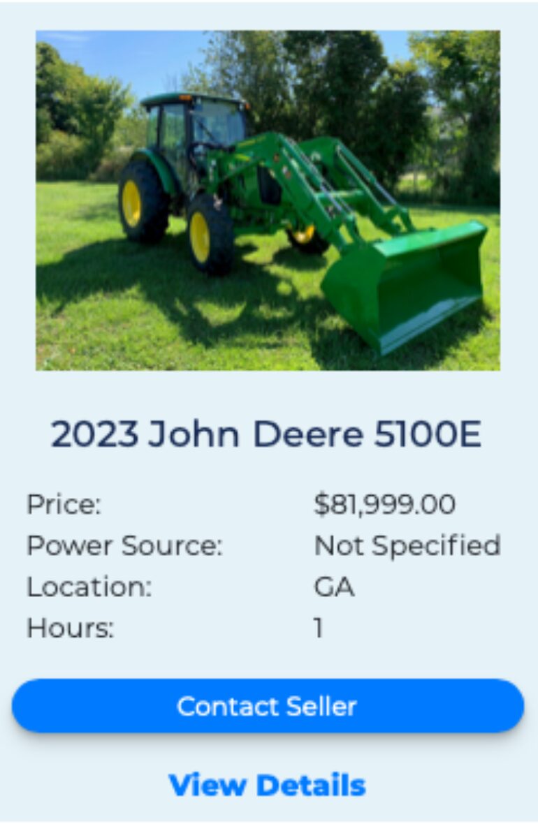 John Deere 5E fleetnow listing 1