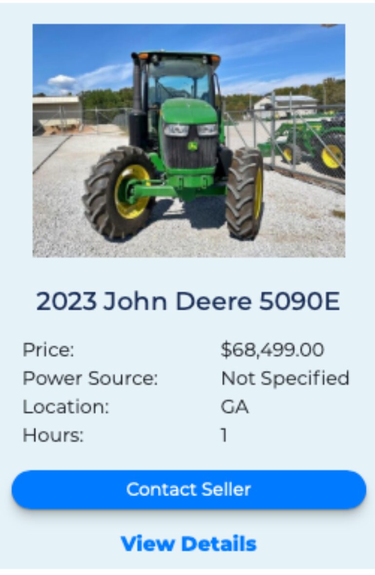 John Deere 5E fleetnow listing 2