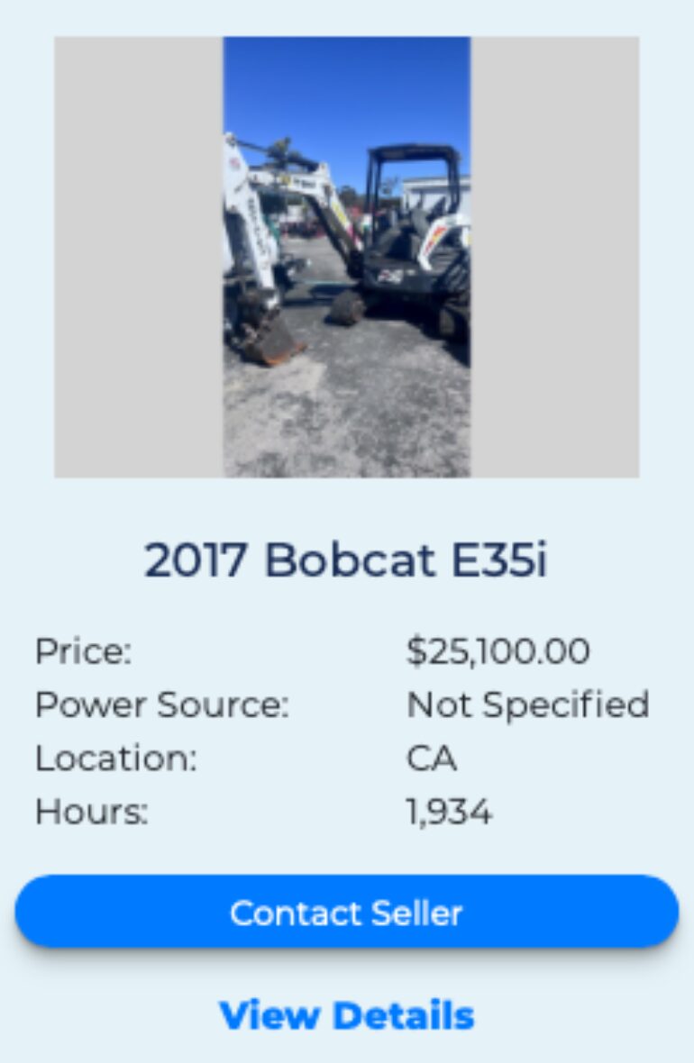 Bobcat E35i FleetNow