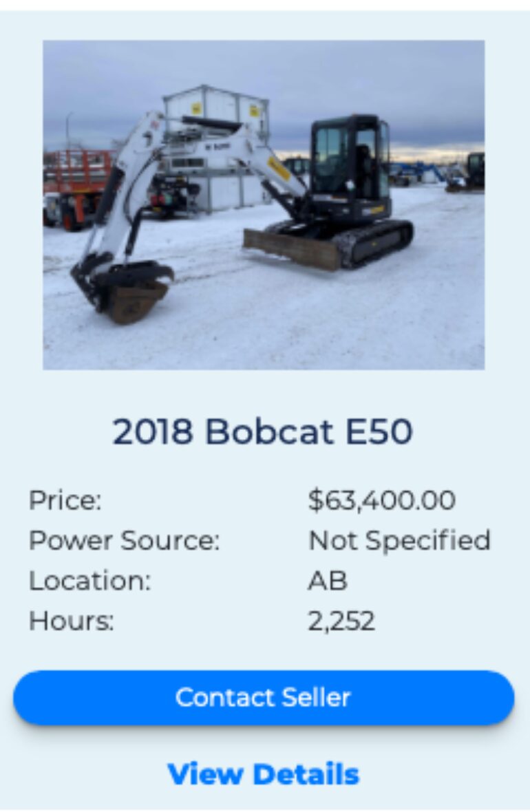Bobcat E50 FleetNow