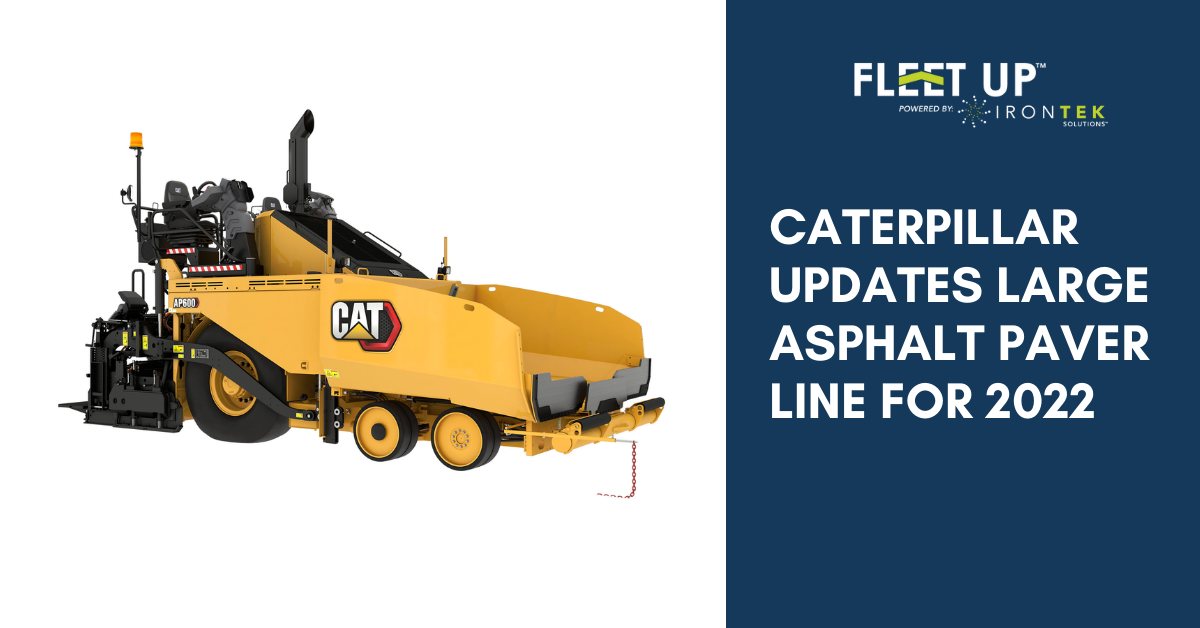 Caterpillar updates large asphalt paver line