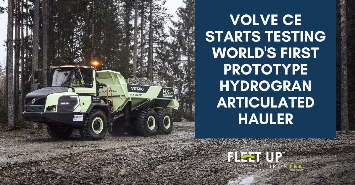Volve CE Starts Testing World's First Prototype Hydrogran Articulated Hauler