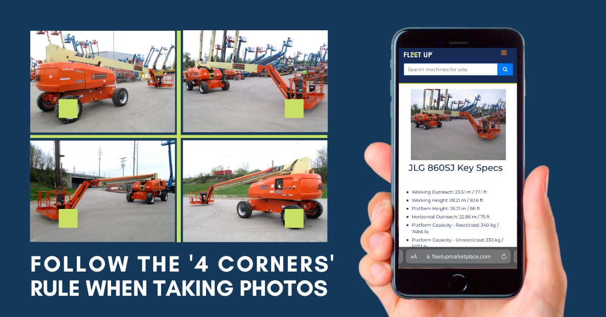 Follow the 4 Corners Rule When Photographing Equipment