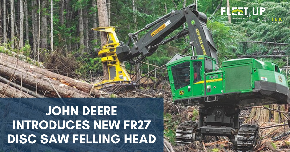 John Deere Introduces New FR27 Disc Saw Felling Head