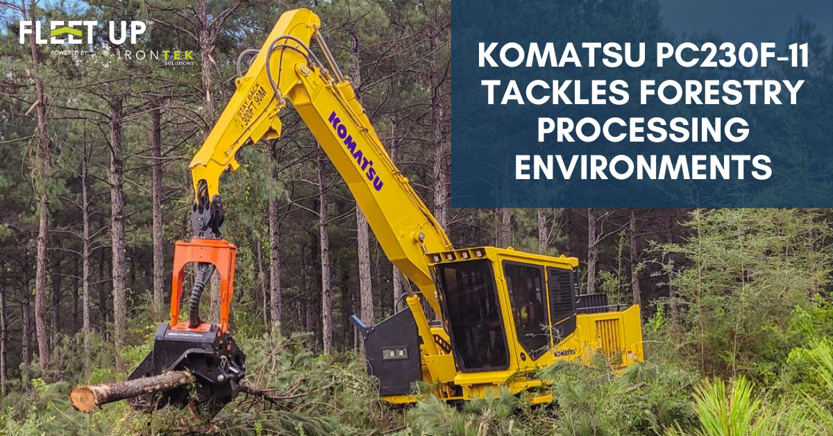 Tackle demanding forestry processing environments with the Komatsu PC230F-11