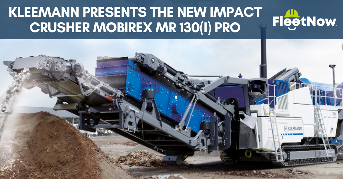 Kleemann presents the new impact crusher MOBIREX MR 130(i) PRO