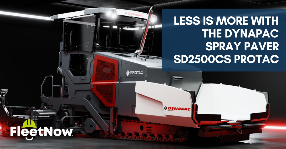 Less is More with the Dynapac Spray Paver SD2500CS Protac