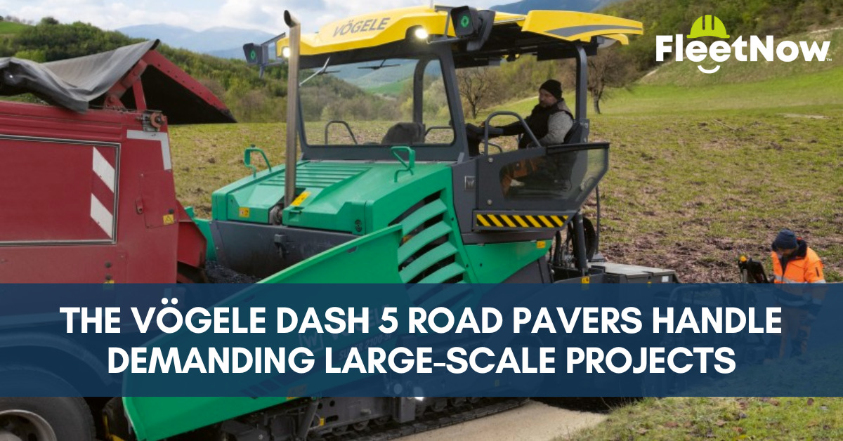 VÖGELE Dash 5 road pavers handle demanding large-scale projects