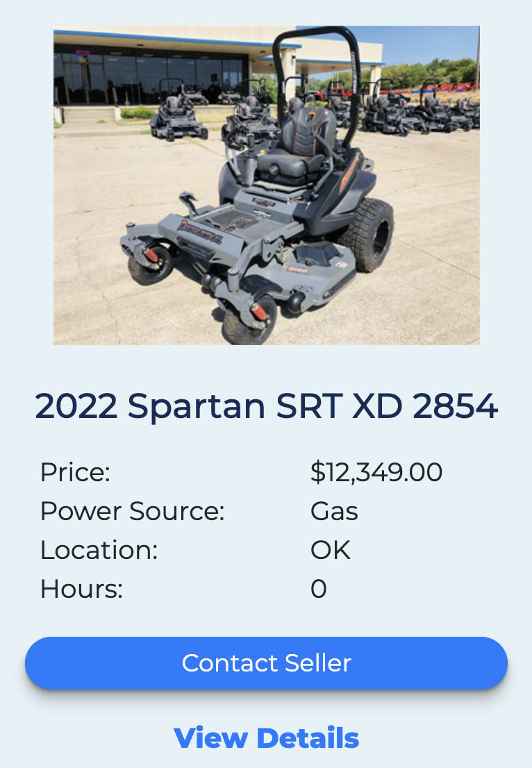 SRT XD 2854 Spartan Mower