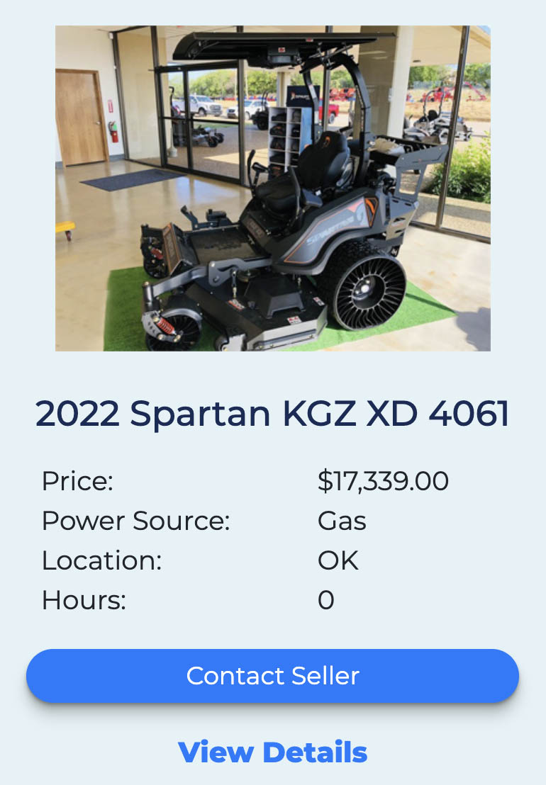 KGZ XD 4061 Spartan Mower