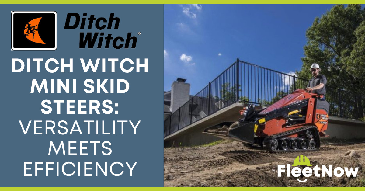 ditch witch mini skid steers: versatility meets efficiency