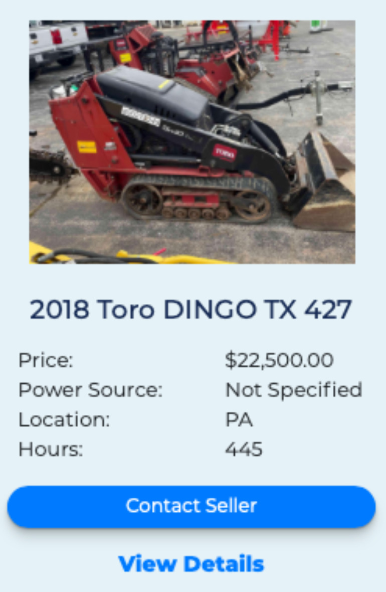 FleetNow Dingo listing