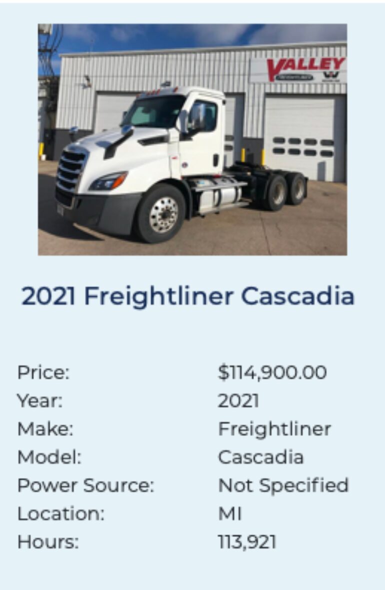 Freightliner Cascadia FleetNow 1