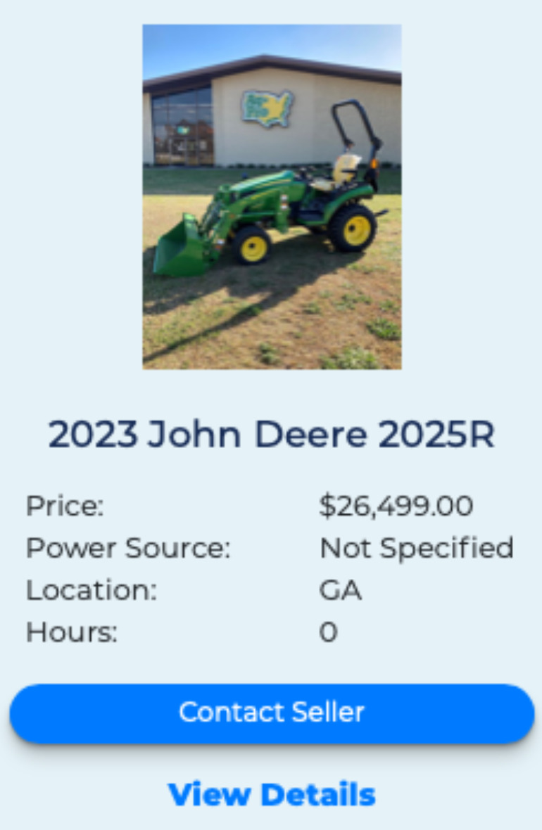 John Deere 2025R FleetNow 2