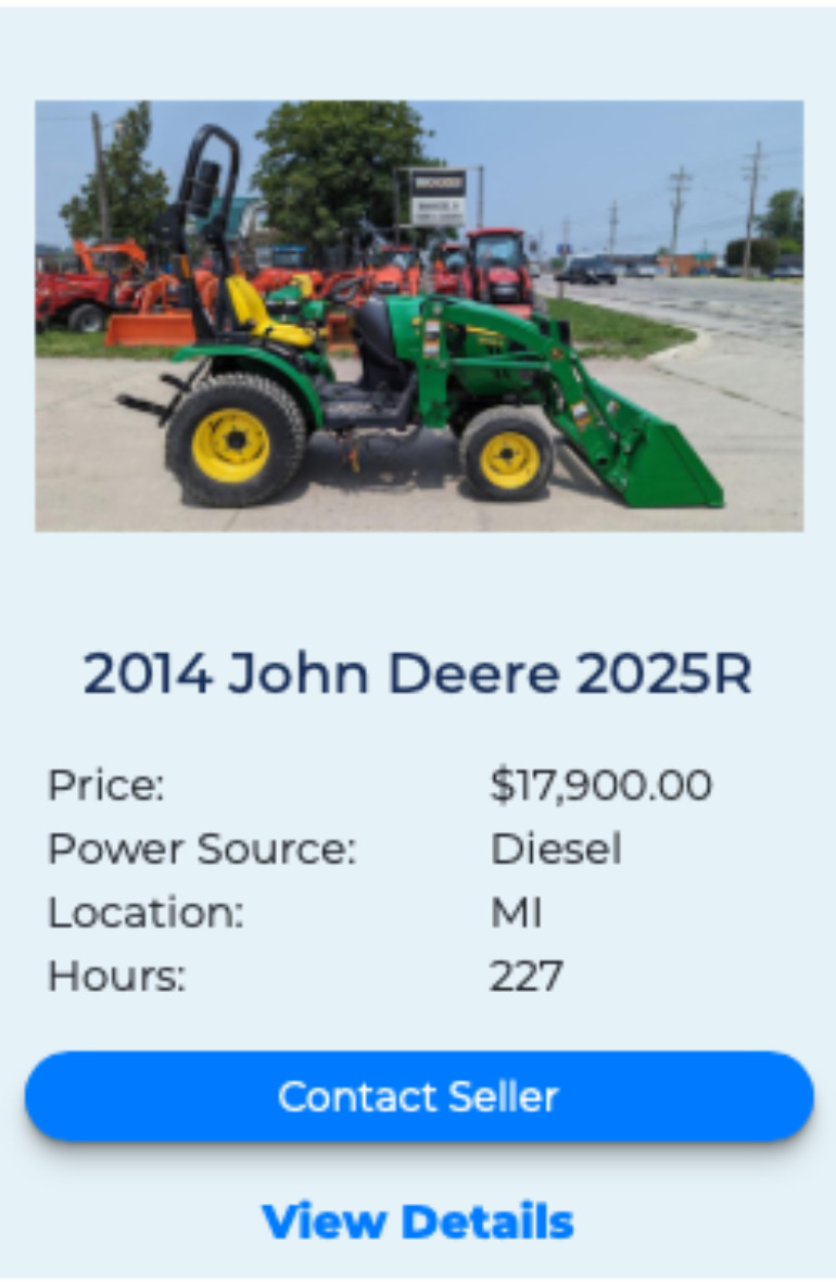 John Deere 2025R FleetNow 4