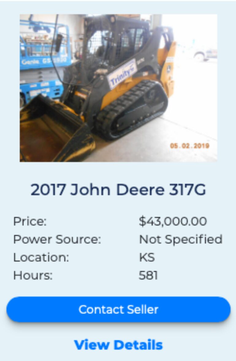 John Deere 317G FleetNow 4