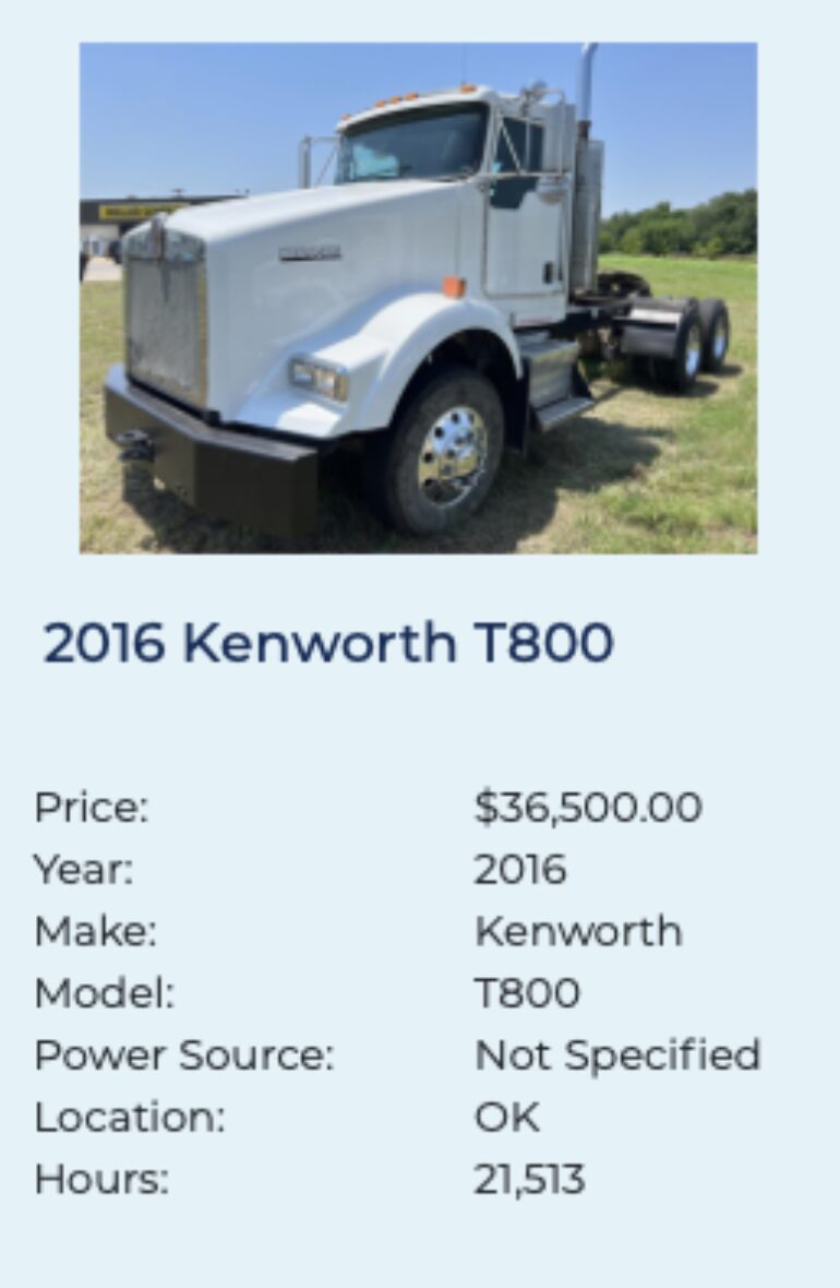 Kenworth T800 FleetNow 1