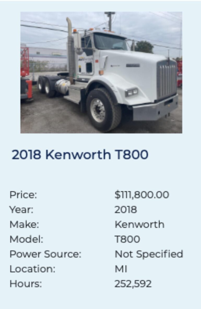 Kenworth T800 FleetNow 4