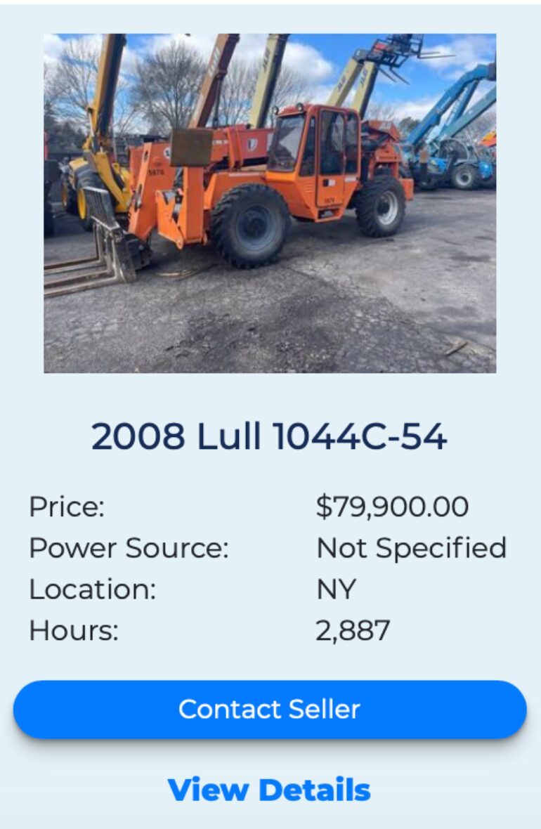 lull 1044c-54 fleetnow listing 1