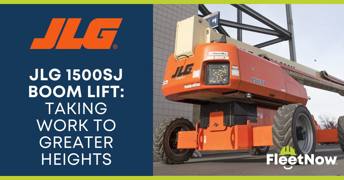 JLG 1500SJ Boom Lift: Taking Work to Greater Heights