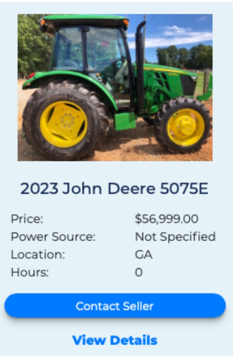 John Deere 5E fleetnow listing 3