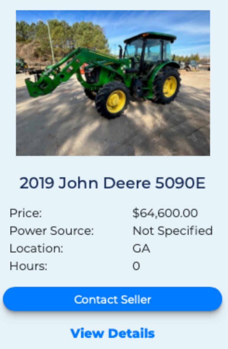 John Deere 5E fleetnow listing 4