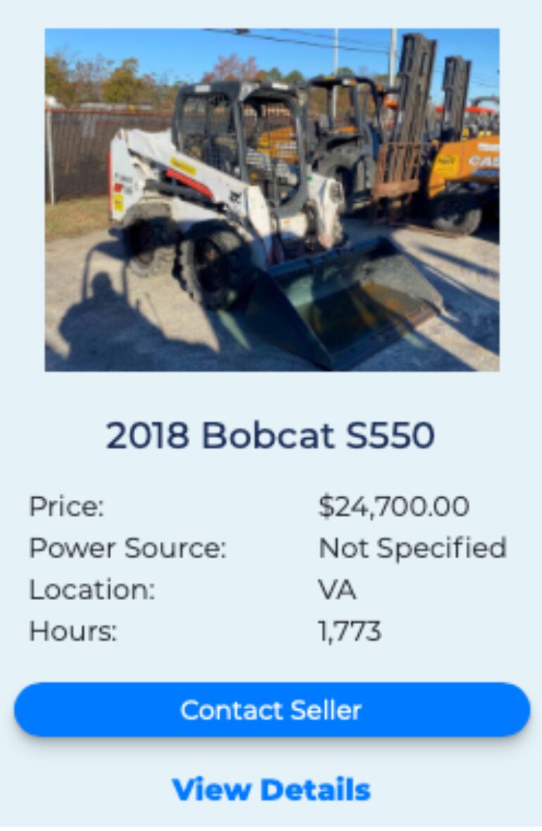 Bobcat S550 FleetNow