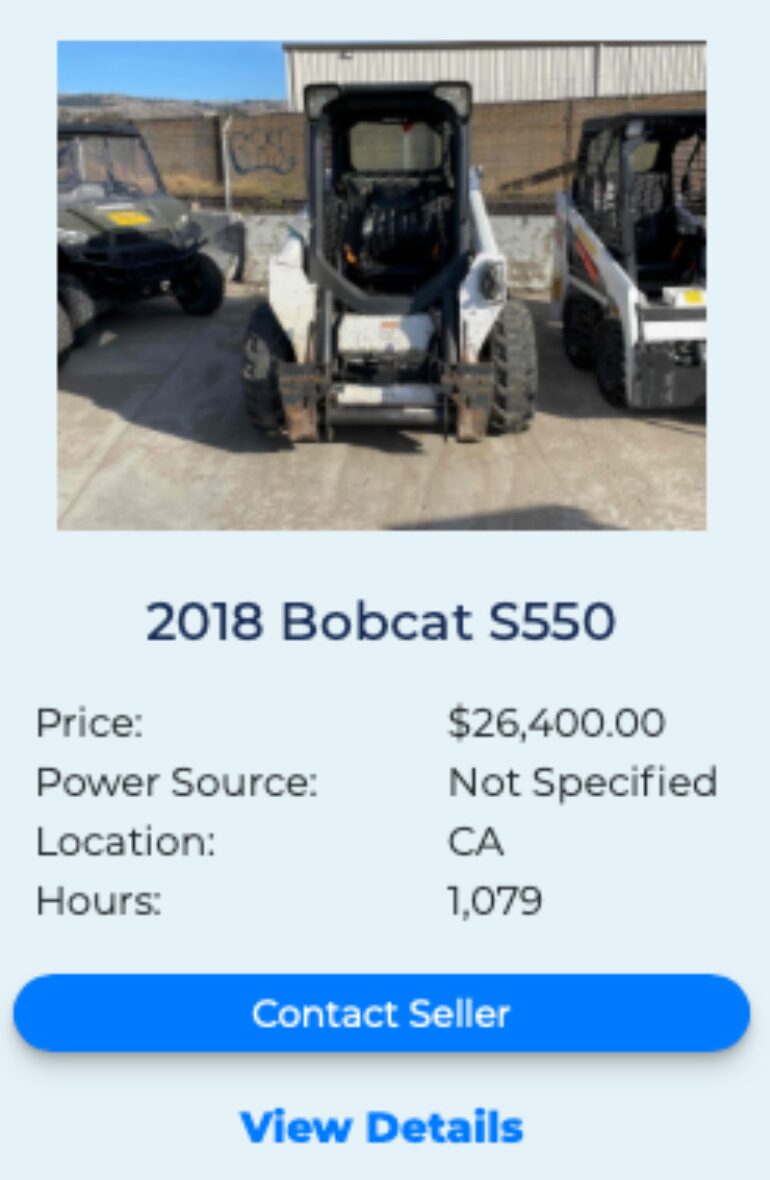 Bobcat S550 FleetNow